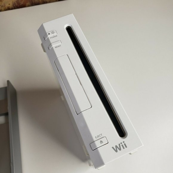 Nintendo Wii Gaming Console Sensor +Cords + U Draw Studio White RVL-001(USA) - Picture 6 of 8